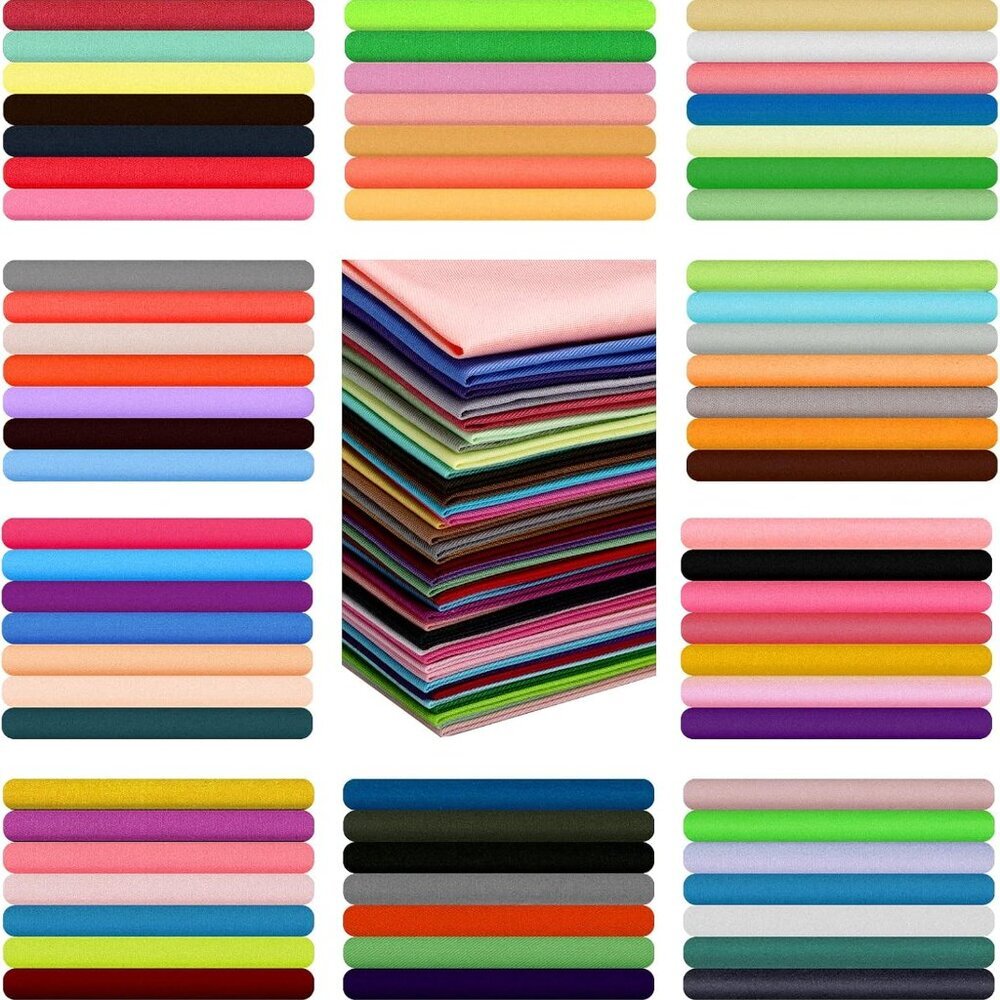300 Pcs Multicolor Cotton Fabric Squares 4x4 Inches for Quilting DIY Crafts
